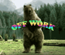 Off Work Bear GIF - Off Work Bear Dancing GIFs