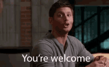 You'Re Welcome GIF - Supernatural Dean Winchester Jensen Ackles GIFs