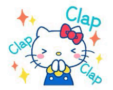 Hello Kitty Clap GIF - Hello Kitty Clap GIFs