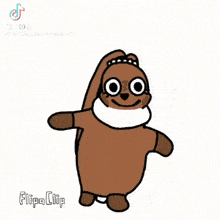 a cartoon of a sloth wearing a white scarf and glasses .