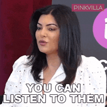 You Can Listen To Them Sushmita Sen GIF - You Can Listen To Them Sushmita Sen Pinkvilla GIFs