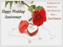 Happy Anniversary Rose GIF - Happy Anniversary Rose Heart GIFs