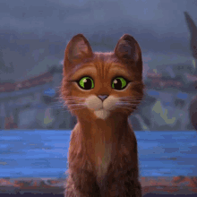 Shocked Face Puss In Boots GIF