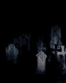 Happy Halloween Cemetery GIF - Happy Halloween Cemetery Ghosts GIFs