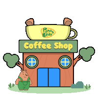 Good Morning Coffee Shop Sticker - Good Morning Coffee Shop Caffeine Stickers