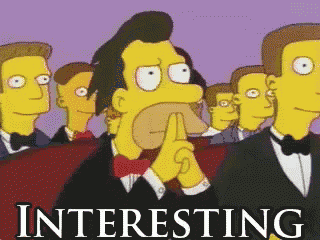 Interesting GIF - The Simpsons Lenny Leonard Listening - Discover & Share GIFs