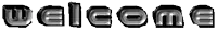a black and white image that says welcome