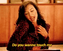 Santana Touch GIF - Santana Touch Glee GIFs