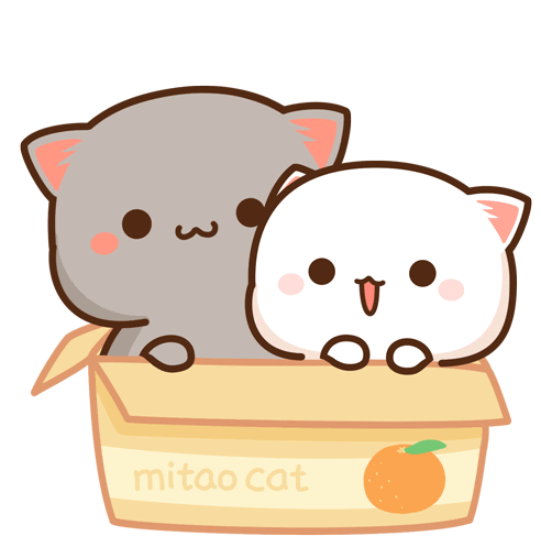 摇摆 Peach Cat And Goma Sticker - 摇摆 Peach Cat And Goma Quan Stickers