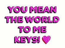 You Mean The Wolrd To Me Keys GIF - You Mean The Wolrd To Me Keys GIFs