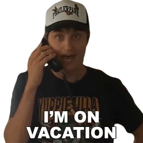 Im On Vacation Danny Mullen Sticker - Im On Vacation Danny Mullen Im In The Middle Of A Vacation Stickers