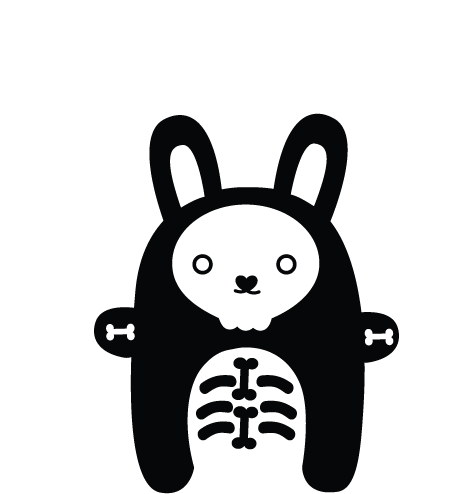 Skeleton Noodoll Sticker - Skeleton Noodoll Riceberry Stickers