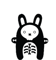 Skeleton Noodoll Sticker - Skeleton Noodoll Riceberry Stickers