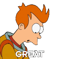 Great Philip J Fry Sticker - Great Philip J Fry Futurama Stickers