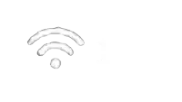 a drawing of a wifi symbol with a circle in the middle