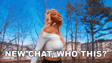 New Chat Who This Rico Nasty GIF - New Chat Who This Rico Nasty Glo Bottles Song GIFs