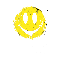 a yellow smiley face with a black circle around it