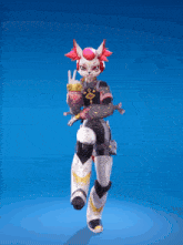 a cartoon character with red hair and white pants
