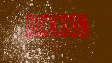 a brown background with the word jackson in red on it