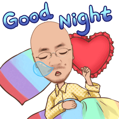 Jancokinaja Goodnight Sticker - Jancokinaja Goodnight Stickers