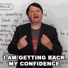 I Am Getting Back My Confidence Alex GIF - I Am Getting Back My Confidence Alex Learn English With Alex GIFs