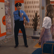 Dancing Police Officer GIF