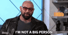 Im Not A Big Person Dave Bautista GIF - Im Not A Big Person Dave Bautista The Imdb Show GIFs