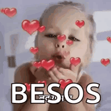 kisses baby heart besos flyingkiss
