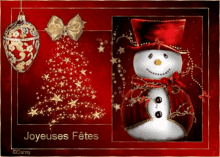 Joyeuses Fêtes Noel Snowman GIF - Joyeuses Fêtes Noel Snowman Merry Christmas GIFs