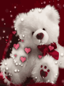 sad bear heart cute