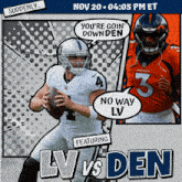 Denver Broncos Vs. Las Vegas Raiders Pre Game GIF - Nfl National Football League Football League GIFs