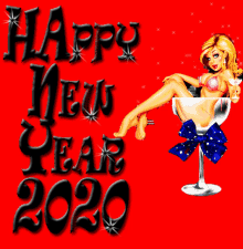 Happy New Year 2020 GIF - Happy New Year 2020 Wine Glass GIFs
