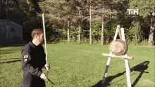 Knife Trick This Is Happening GIF - Knife Trick This Is Happening Bullseye GIFs