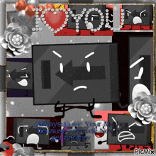 a picture of a cartoon character with the words always love your mother because your will never get another