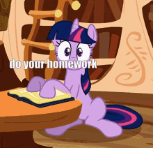 Homework Mlp GIF - Homework Mlp Pony GIFs