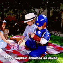 Captain America Cute GIF - Captain America Cute I Love Captain America GIFs