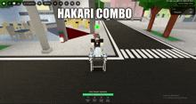 a screenshot of a video game that says hakari combo on it