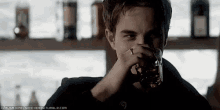 Kol Mikaelson Drinking GIF - Kol Mikaelson Drinking Joseph Morgan GIFs