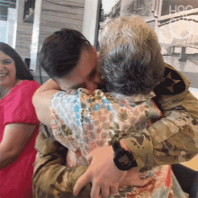 Hugging My Grandma Happily GIF - Hugging My Grandma Happily I Love My Grandma GIFs