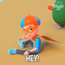Hey Blippi GIF - Hey Blippi Blippi Wonders - Educational Cartoons For Kids GIFs