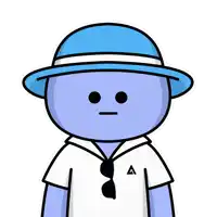 a cartoon character wearing a blue hat is surrounded by math equations and symbols