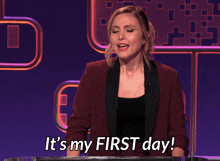 Its My First Day After Midnight GIF - Its My First Day After Midnight Taylor Tomlinson GIFs