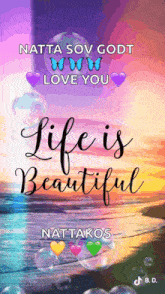 Life Is Beautiful Bubbles GIF