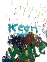 a painting of a turtle with the word keen on it