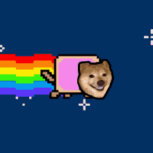 Smooth Dog Nyan Cat GIF