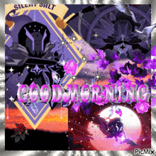 a collage of images with the words good morning
