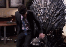 Parks And Recreation Ironthrone GIF - Parks And Recreation Ironthrone GIFs
