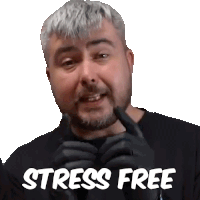 Stress Free Albert Cancook Sticker