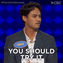 You Should Try It Family Feud Canada GIF - You Should Try It Family Feud Canada It'S Something You Should Try GIFs