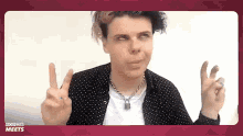 Air Quotes Yungblud GIF - Air Quotes Yungblud Tease GIFs